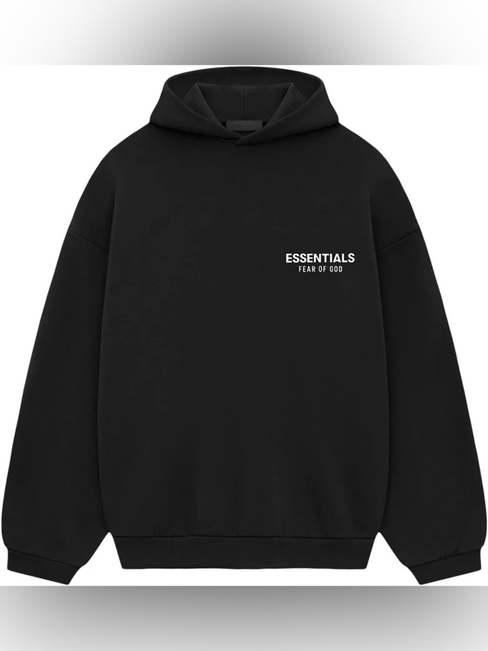 Fear of God Essentials Black Fleece Hoodie II FW24